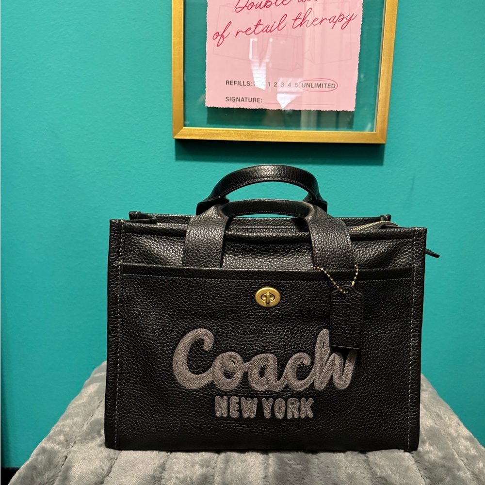 Coach cargo tote - leather